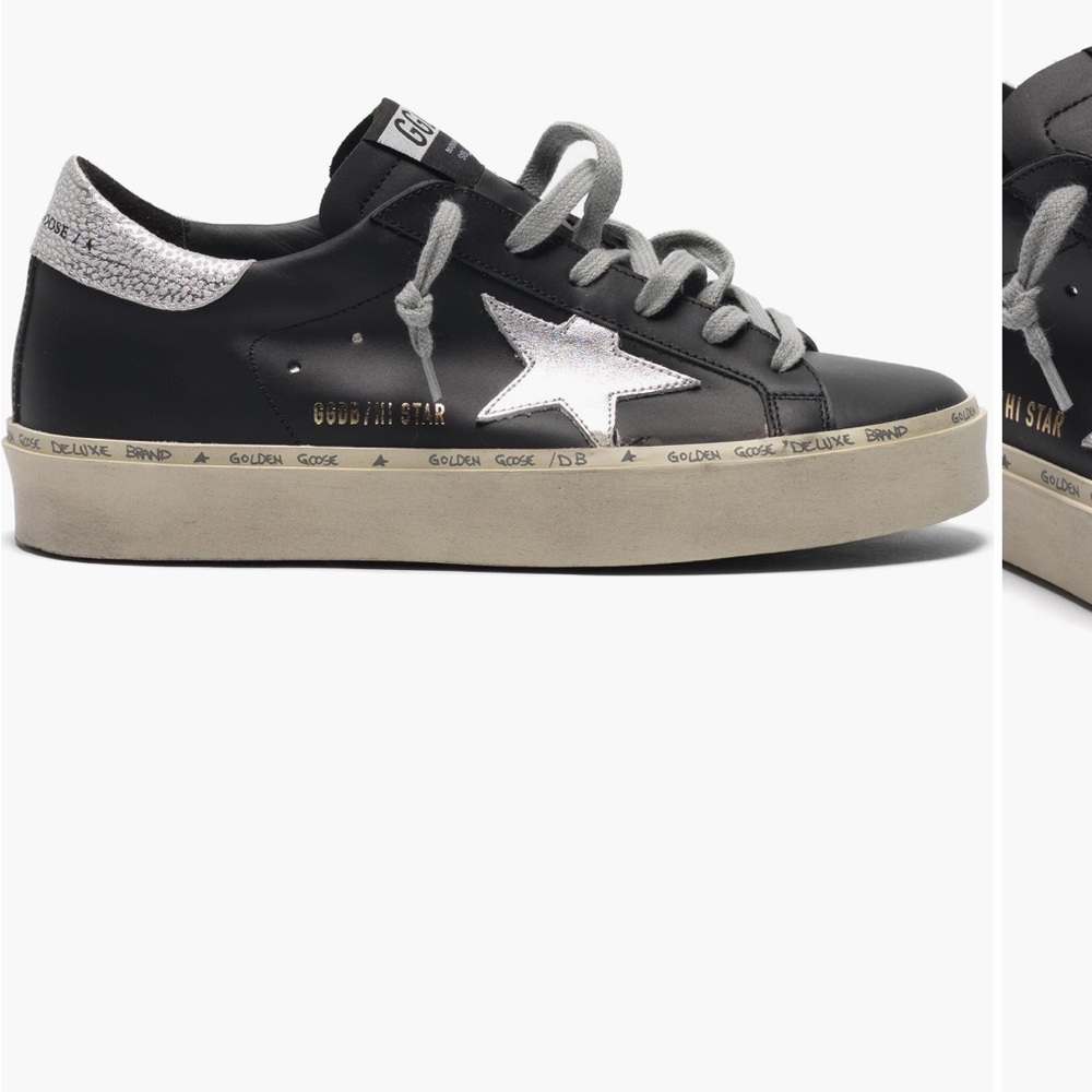 Golden Goose Black and White Sneakers